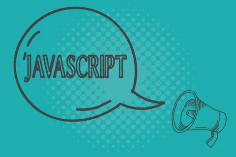 Writing note showing Javascript. Business photo showcasing Computer programming Stock Illustration