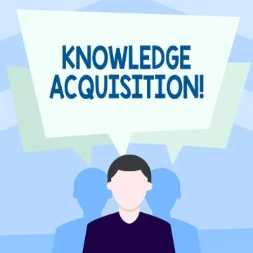 Writing note showing Knowledge Acquisition. Business photo showcasing process of 스톡 일러스트