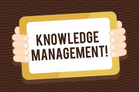 Writing note showing Knowledge Management. Business photo showcasing efficient イラスト素材