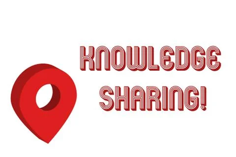 Writing note showing Knowledge Sharing. Business photo showcasing deliberate Stock Illustration