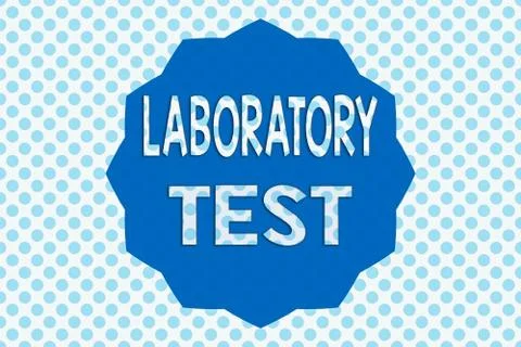 Writing note showing Laboratory Test. Business photo showcasing Determination of イラスト素材