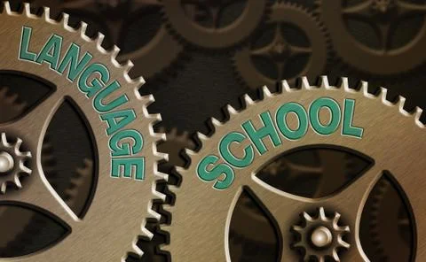 Writing note showing Language School. Business photo showcasing educational Illustrazione stock