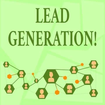 Writing note showing Lead Generation. Business photo showcasing process イラスト素材