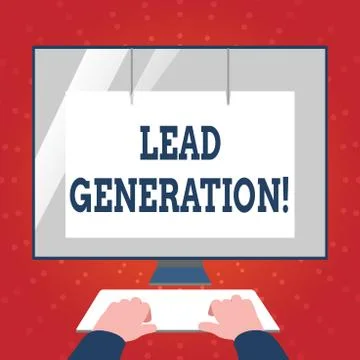 Writing note showing Lead Generation. Business photo showcasing process イラスト素材