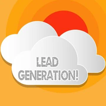 Writing note showing Lead Generation. Business photo showcasing process イラスト素材