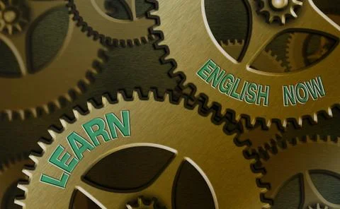 Writing note showing Learn English Now. Business photo showcasing gain or Stock Illustration