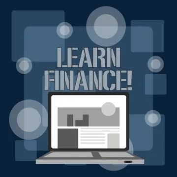 Writing note showing Learn Finance. Business photo showcasing study which Stock Illustration