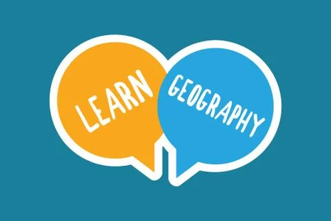 Writing note showing Learn Geography. Business photo showcasing study of Ilustración de archivo