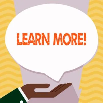 Writing note showing Learn More. Business photo showcasing Study harder Develop イラスト素材