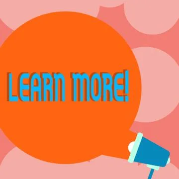 Writing note showing Learn More. Business photo showcasing Study harder Develop Stockillustratie