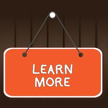 Writing note showing Learn More. Business photo showcasing knowledge or skill Stockillustratie