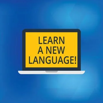 Writing note showing Learn A New Language. Business photo showcasing Study Words Ilustración de archivo