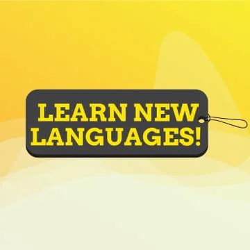 Writing note showing Learn New Languages. Business photo showcasing developing Illustrazione stock