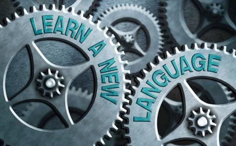 Writing note showing Learn A New Language. Business photo showcasing ability to Stock Illustration