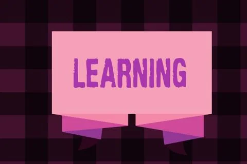 Writing note showing Learning. Business photo showcasing acquisition knowledge Illustrazione stock