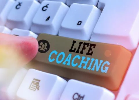 Writing note showing Life Coaching. Business photo showcasing an individual Stock Photos