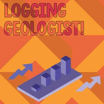 Writing note showing Logging Geologist. Business photo showcasing Layout and 스톡 일러스트
