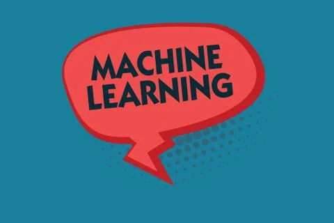 Writing note showing Machine Learning. Business photo showcasing give computers 스톡 일러스트