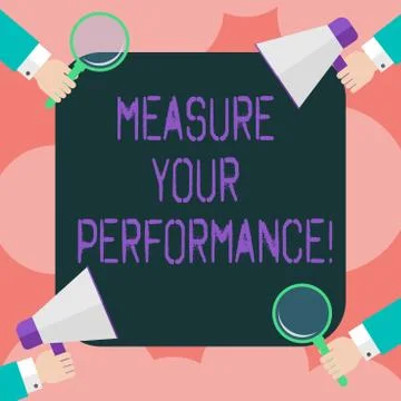 Writing note showing Measure Your Perforanalysisce. Business photo showcasing 스톡 일러스트