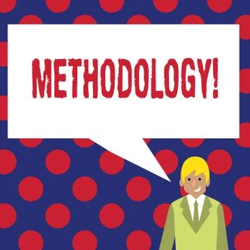 Writing note showing Methodology. Business photo showcasing System of Methods Stock Illustration