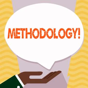 Writing note showing Methodology. Business photo showcasing System of Methods Stock Illustration