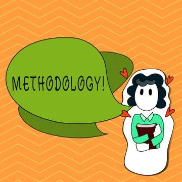 Writing note showing Methodology. Business photo showcasing System of Methods Stock Illustration
