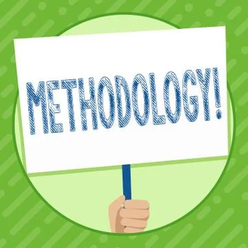 Writing note showing Methodology. Business photo showcasing System of Methods Stock Illustration