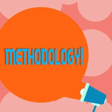 Writing note showing Methodology. Business photo showcasing System of Methods Stock Illustration