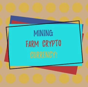 Writing note showing Mining Farm Crypto Currency. Business photo showcasing 스톡 일러스트