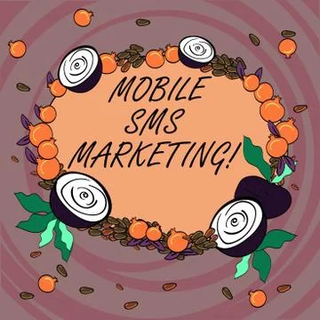 Writing note showing Mobile Sms Marketing. Business photo showcasing campaign イラスト素材