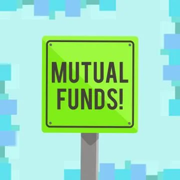 Writing note showing Mutual Funds. Business photo showcasing investment funde Stock Illustration