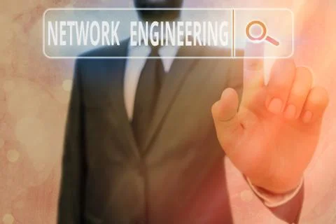 Writing note showing Network Engineering. Business photo showcasing professional Stock Photos