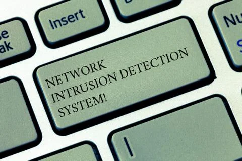 Writing note showing Network Intrusion Detection System. Business photo Stock Photos
