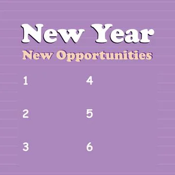 Writing note showing New Year New Opportunities Stock Illustration