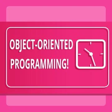Writing note showing Object Oriented Programming. Business photo showcasing Stock Illustration