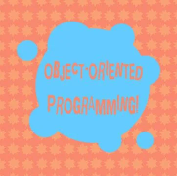 Writing note showing Object Oriented Programming. Business photo showcasing Stock Illustration