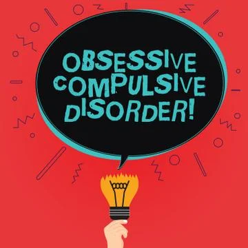 Writing note showing Obsessive Compulsive Disorder. Business photo showcasing Stock Illustration