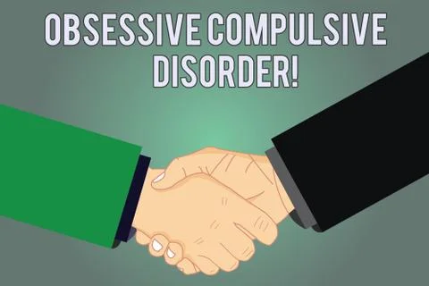 Writing note showing Obsessive Compulsive Disorder. Business photo showcasing Stock Illustration