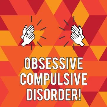 Writing note showing Obsessive Compulsive Disorder. Business photo showcasing Stock Illustration