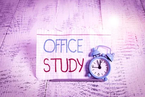 Writing note showing Office Study. Business photo showcasing any location or Foto stock