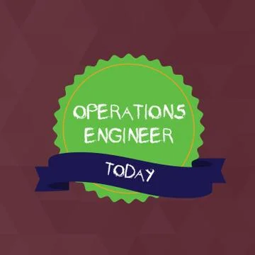Writing note showing Operations Engineer. Business photo showcasing analyze and イラスト素材
