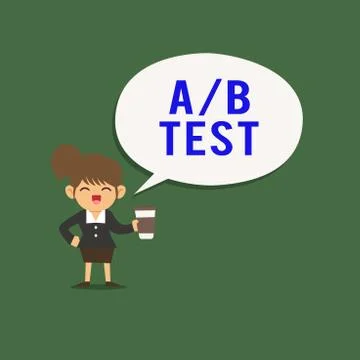 Writing note showing A Or B Test. Business photo showcasing test to determine Stock Illustration