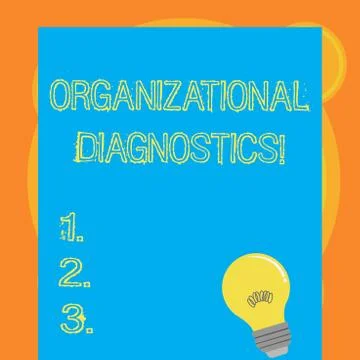 Writing note showing Organizational Diagnostics. Business photo showcasing ef イラスト素材