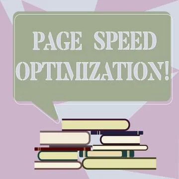 Writing note showing Page Speed Optimization. Business photo showcasing Improve Stock Illustration