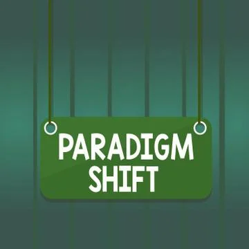 Writing note showing Paradigm Shift. Business photo showcasing fundamental イラスト素材