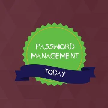 Writing note showing Password Management. Business photo showcasing software Ilustración de archivo