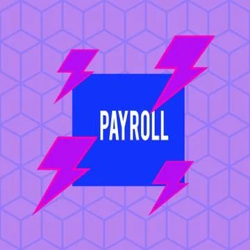 Writing note showing Payroll. Business photo showcasing Total amount of money イラスト素材