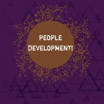 Writing note showing People Development. Business photo showcasing Encouraging Illustrazione stock