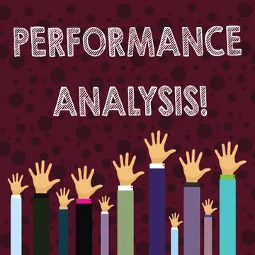 Writing note showing Perforanalysisce Analysis. Business photo showcasing ana Stock Illustration