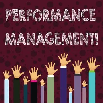 Writing note showing Perforanalysisce Management. Business photo showcasing a 스톡 일러스트